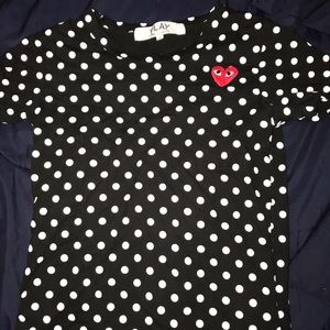 Authentic comme des garcons tee.